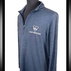 TRAVIS MATTHEW TOP TRACER EMBROIDERED 1/4 ZIP PERFORMANCE PULLOVER SZ L
